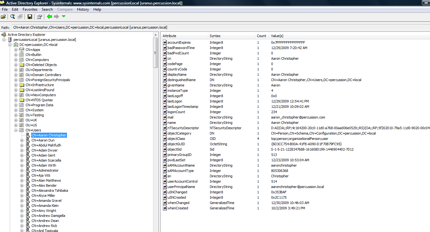 Active Directory UI2